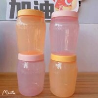 Set 4 hộp nhựa tupperware nắp vặn dung tích 550ml kín khí kín mùi