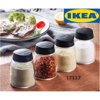 SET 4 HŨ ĐỰNG GIA VỊ THỦY TINH 365+ IHÄRDIG - HÀNG IKEA CHÍNH HÃNG