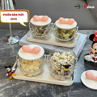 Set 4 khay mứt tết hộp đựng bánh kẹo tết khay bánh kẹo tết hộp đựng mứt tết hộp mứt tết ENO-DBK03