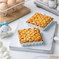 Set 4 khuôn tart vuông Chefmade có chống dính