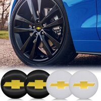 Set 4 Miếng Dán 56mm Trang Trí Trục Bánh Xe Hơi chevrolet