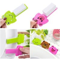 Sét 4 miếng dán kéo nắp bồn cầu