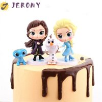 Set 4 mô hình búp bê công chúa Elsa Anna phim Frozen 2-8cm