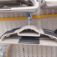 Set 4 móc treo quần áo chống tuột bằng nhựa mini min