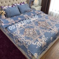 set 4 món chăn trần bông dày loại 1 bông hơi siêu nhẹ 1m6-2m cao cấp được chọn màu