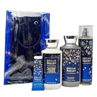 Set 4 món Hand Cream - Shower Gel - Body Lotion - Xịt thơm toàn thân by Bath & Body Works Dream Bright (Mỹ)