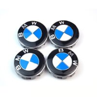 Set 4 nắp đậy trục bánh xe hơi 68mm trang trí cho Bmw X1 X3 X5 X6 M3 M5 M6 E36 E39 E46 E60 E90 E91