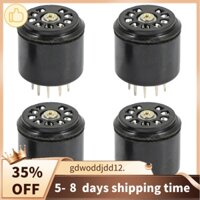 Set 4 Ổ Cắm Chân Không 9Pin Bakelite Cho 12AX7 12AU7 ECC82 ECC83 amps