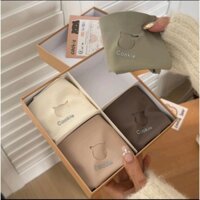 Set 4 Quần Lót Su Full Hộp Gấu Cookie Cao Cấp, Quần Chip Nữ Su Lạnh Kháng Khuẩn Nâng Mông | M29