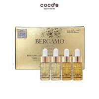 SET 4 Serum BERGAMO Luxury Gold Collagen & Caviar Wrinkle Care Intense Repair Ampoule MINISIZE (13ml x 4) - MÀU VÀNG