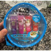 Set 4 son bóng Star Wars The Mandalorian Lip Gloss Set của Disney