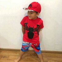 Set  4 spiderman đỏ  nón lửng