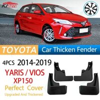 Set 4 Tấm Chắn Bùn Chuyên Dụng Cho Xe Hơi Toyota Yaris XP150 Vios 2014-2019