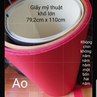 Set 4 tấm giấy mỹ thuật, kích thước lớn mỗi tấm  79,2cm x 110cm. Nghiêng, giấy, bút, mực viết thư pháp.