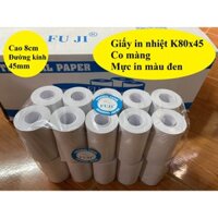 Set 40 cuộn giấy in nhiệt K80x45 co màng