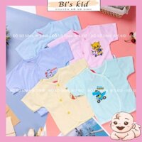 set 5 Áo sơ sinh cộc tay cotton cho bé sơ sinh từ 3-8kg