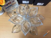 Set 5 Âu, thố đựng mứt, kẹo Bohemia siêu đẹp - Xếp 5 âu thành bông hoa tuyệt mỹ