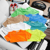 Set 5 bộ cộc tay thun lạnh mềm,mát hoạ tiết trơn cho bé trai,bé gái 6-16kg