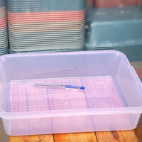 [SET 5 CÁI] Khay nhựa chữ nhật đa năng size 04 khay nhựa thực phẩm trong suốt (35 x 26.5 x 7.5cm)