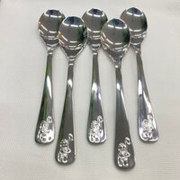 (SET 5 CÁI) Muỗng cafe ngắn - Inox – 13cm