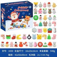 SÉT 5 cái Squishy mochi mini chủ đề giáng sinh cho bé, mochi noel chất liệu mềm dẻo