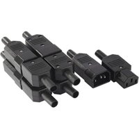 Set 5 Cặp Phích Cắm Kết Nối AC250V 10A IEC C14 Male C13 Female 3 Pins