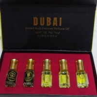 Set 5 Chai Nước Hoa Lăn Dubai (Chai 5ml)