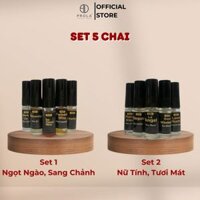 Set 5 chai nước hoa nữ PROLA hương thơm ngọt ngào sang chảnh, nữ tính tươi mát - 3ml