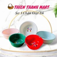 Set 5 Chậu Giặt Đồ