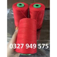 Set 5 chỉ khâu bao,chỉ may bao,chỉ may bao tải dứa,chỉ khâu bao tải,chỉ may bao tải cầm tay màu đỏ 200g