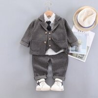 Set 5 Chi Tiết Áo vest+Ao gile+Áo sơ mi+Quần dài+ Cà vạt Hàng Quảng Châu Cao Câp