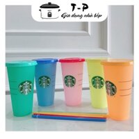 Set 5 Cốc Nước Starbuck Đổi Màu Theo Nhiệt Độ Độc Đáo Dung Tích 710ml - HAPPY SALE