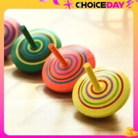 Set 5 Con Quay Bằng Gỗ Nhiều Màu - giáo cụ Montessori - Smart Baby Toys