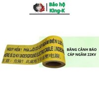 Set 5 Cuộn cảnh báo cáp ngầm điện lực 22kV, Dây cảnh báo cáp ngầm 3 thứ tiếng công trình điện lực