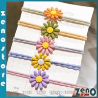 Set 5 dây buộc tóc Dây Cột Tóc, Chun Buộc Tóc Hoa Cúc Nhiều Màu PT25 - Lẻ 1 cái