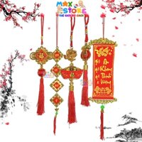 Set 5 Dây Khánh Dây Liễn Treo Cây Mai Cây Đào Cây Quất Trang Trí Tết Rực Rỡ Ý Nghĩa