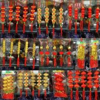 Set 5 Dây Liễng Treo Trang Trí Tết hình dây pháo, Mai-Đào-Quất - Phụ Kiện Trang Trí Tết - Chúc Mừng Năm Mới