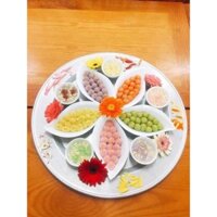 ❤Set 5 đĩa thuyền, 5 tim, 6 khay hoa đào  để bánh trôi