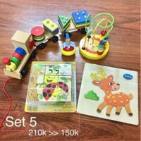 Set 5 - Đồ chơi thông minh cho bé 0-3 tuổi