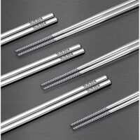 Set 5 đôi đũa inox 304 ASUS Cao Cấp