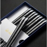 Set 5 đôi đũa nhật sợi thuỷ tinh mẫu cỏ 4 lá SHIKISAI
