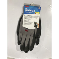 Sét 5 đôi găng tay bảo vệ tay 3M cực tốt, chống cắt cấp độ 1, size L - Xám