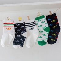 Set 5 đôi tất Adidas cho bé trai bé gái siêu đẹp size từ 3-12 tuổi