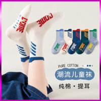 Set 5 đôi tất cổ cao nhiều màu cho bé (TTT-42) Richkidsstore2021