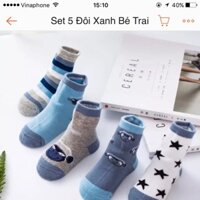 sét 5 đôi tất nam cho bé iu