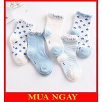 Set 5 Đôi Tất Nhiều Màu Cho Bé