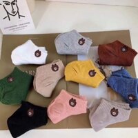 Set 5 đôi tất sơ sinh cho bé họa tiết gấu cute hàng loại 1 chất cotton siêu đẹp - 0211 giadung.baongan