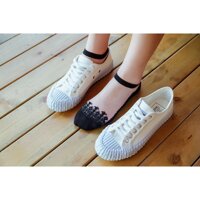 Sét 5 Đôi tất -Vớ Lụa Thủy Tinh Trong Suốt Trống Trượt - Kiểu Dáng Hót Trend Hàn Quốc hè 2020  Mã T02