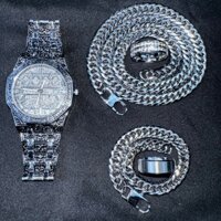 [SET 5] Đồng Hồ, Vòng Tay, Dây chuyền & 2 Nhẫn Hoạ Tiết Vintage Mã TG5 - CW