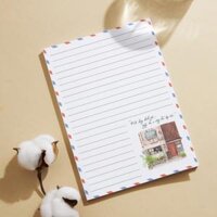 SET 5 GIẤY KRAFT VIẾT THƯ A5 PHONG CÁCH VINTAGE KÈM NHIỀU THÔNG ĐIỆP Ý NGHĨA T.CRAFT HOUSE 02